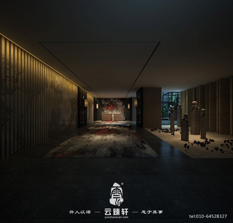 文化創(chuàng)意酒店大堂的效果展示