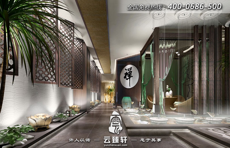 養(yǎng)生會所走廊的裝修設計圖片