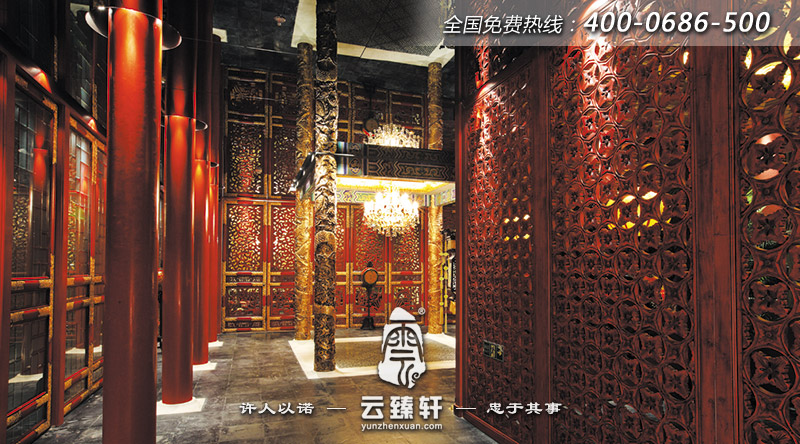 茶樓室內(nèi)金碧輝煌