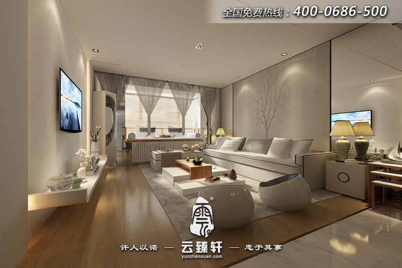 禪意室內(nèi)設(shè)計客廳效果圖