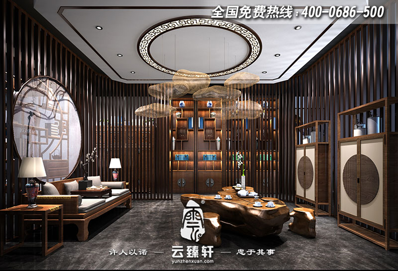 新中式設(shè)計(jì)風(fēng)格茶室