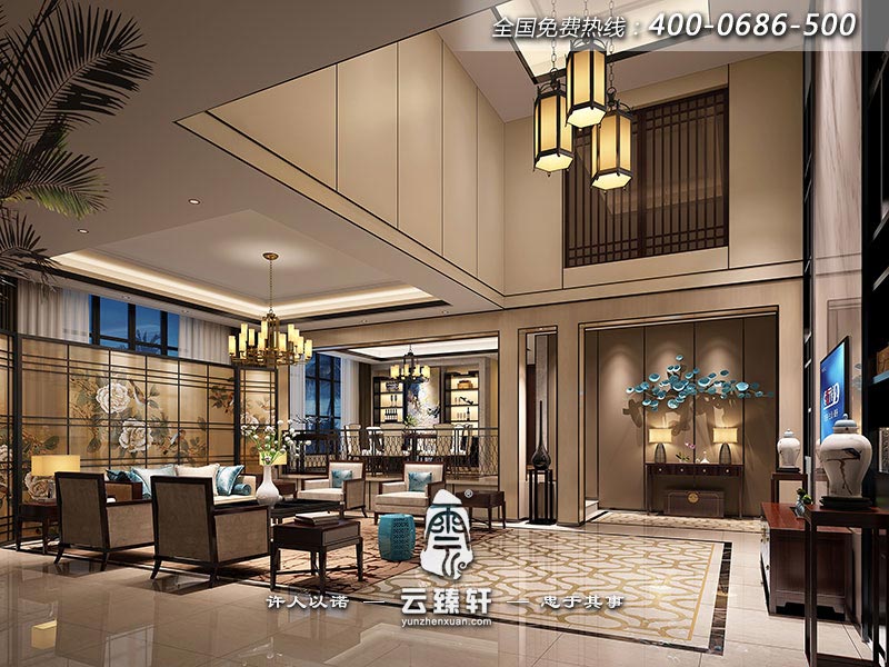 中式元素與西式設(shè)計(jì)風(fēng)格結(jié)合效果圖